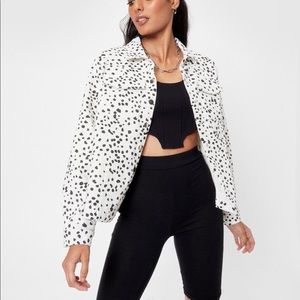 Nasty Gal Corduroy Dalmatian Jacket